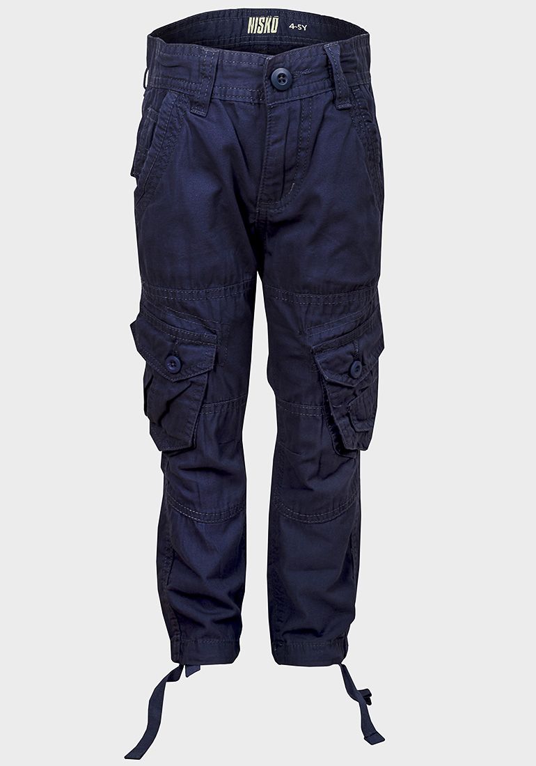 Lined cargo trousers - Dark blue - Kids | H&M